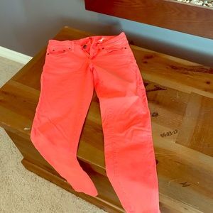 Jcrew pink women’s toothpick ankle pants